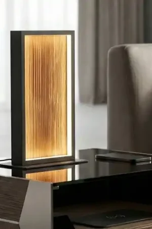 Offerta Speciale Lampada di legno led per comodino camera da letto 3000k