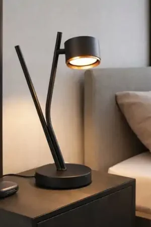 Occasione Imperdibile Lampada da comodino nera oro moderna per camera da letto