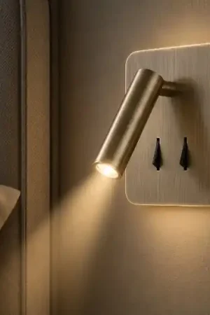 Nuovo Arrivo Applique per camera da letto quadrato ottone anticato 9w 3000k