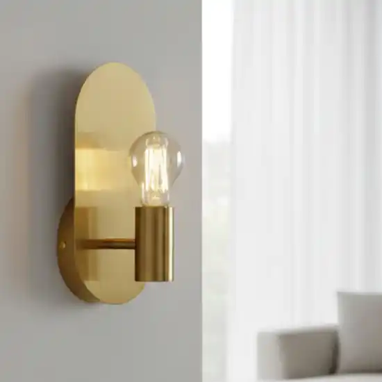 Applique da parete metallo oro minimalista e27 Prezzo Conveniente