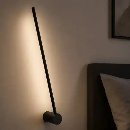 Applique camera da letto nera nera led 17w 3000k Pagamento Sicuro