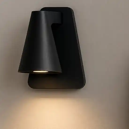 Nuovo Arrivo Applique da comodino nero led con interruttore per camera da letto
