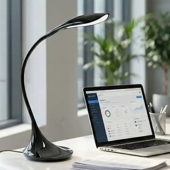 Lampada orientabile nera per scrivania ufficio moderna sonagli perenz 4.5w 3000k Quantità Limitata