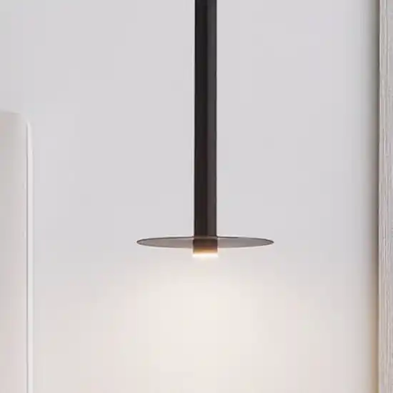 Ultime Pezzi Lampada a sospensione per comodino camera da letto nera led 3000k