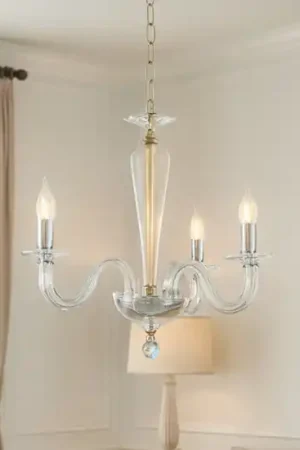 Quantità Limitata Lampadario classico tre luci lp ravel ondaluce vetri trasparenti