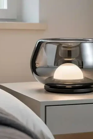 Abat-jour kave perenz moderna di vetro fume specchio lampada led 3000k Prezzo Di Fabbrica