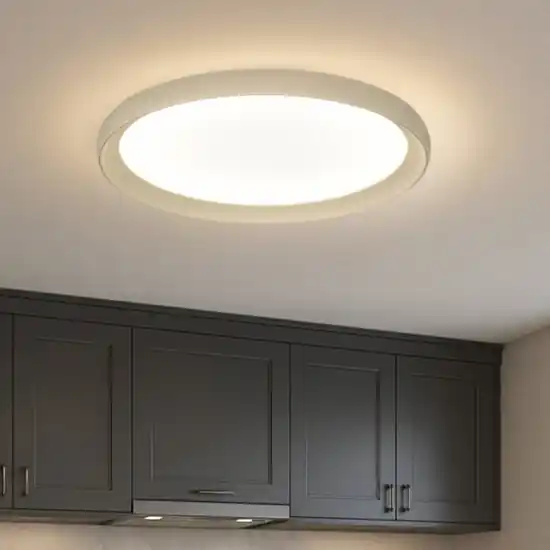 Prezzo Scontato Top light plana plafoniera sabbia biemissione led 37w cct 3000k 3500k 4000k rotonda per cucina