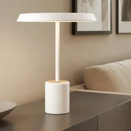 Reso Gratuito Lampada da tavolo bianca moderna led 3000k