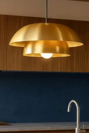 Cenciara eglo lampadario per cucina circolare colore oro Super Prezzo