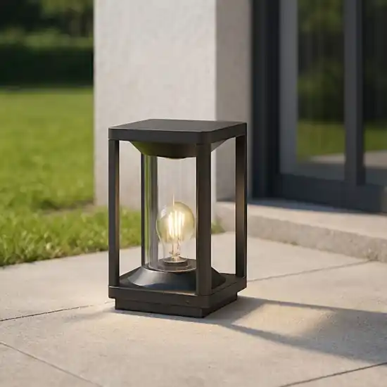 Maytoni cell lampione basso da giardino design a lanterna ip54 Nuova Collezione