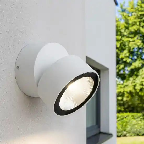 Offerta Limitata Faretto da esterno bianco luce orientabile led 12w 4000k