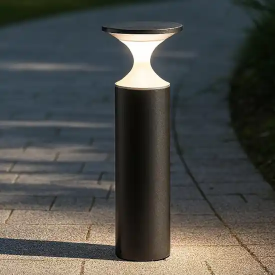 Sconto Lampione grafite per giardino moderno 50cm led 13w 4000k ip65