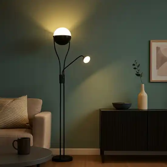 Miglior Prezzo Lampada da terra moderna led 3000k orientabile 2 luci