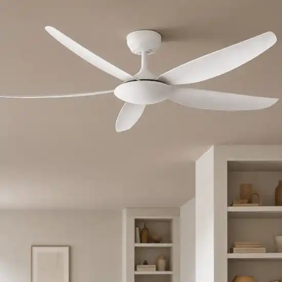 Ventilatore da soffitto bianco ambienti 20mq con telecomando Must-Have