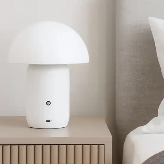 Lampada da comodino moderna fungo led 2w 3000k bianca dimmerabile Ordina Subito