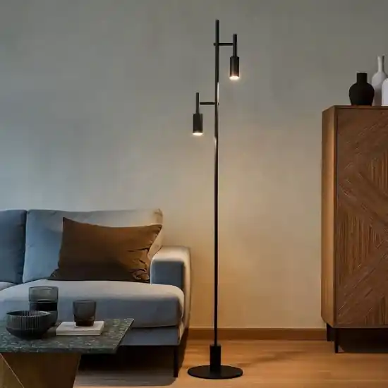 Soddisfatti O Rimborsati Lampada da terra moderna nera led 14w 3000k luci orientabili da lettura