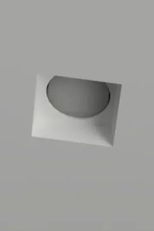 Sconto Faretto di gesso quadrato da incasso a soffitto gx53