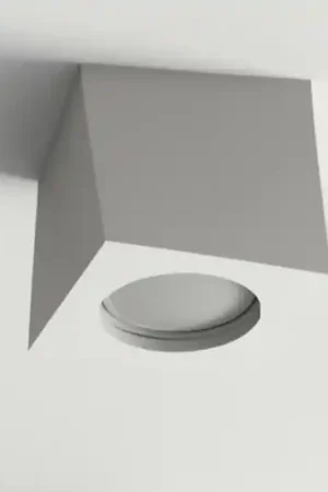 Promozione Faretto in gesso quadrato da incasso a soffitto sporgente