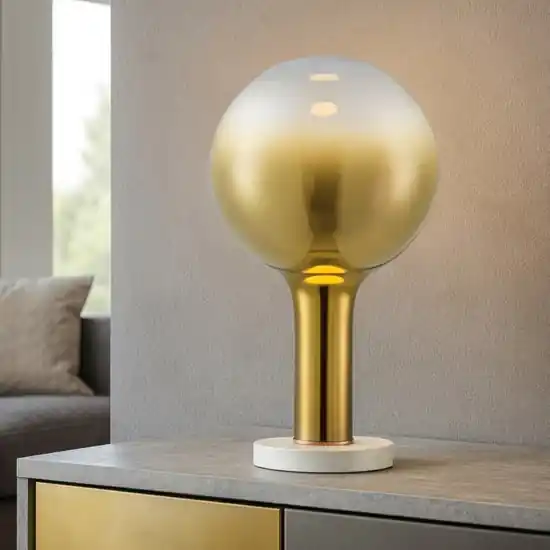 Offerta Speciale Lampada da tavolo led design moderna sfera vetro oro