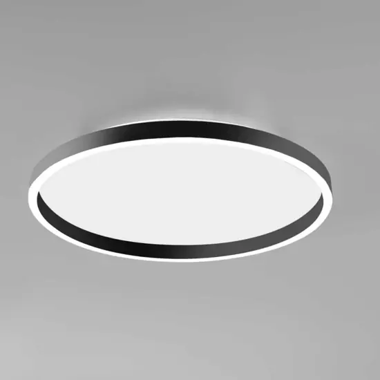 Nuova Collezione Gea luce plafoniera aela nera led 60w cct 3000k 4000k rotonda
