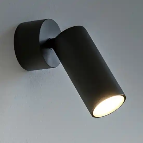 Vendita Finale Applique led orientabile nero 10w 3000k isyluce focus slim