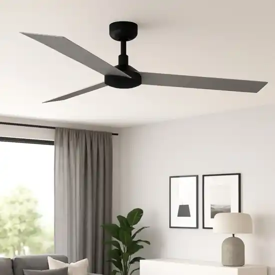 Ventilatore da soffitto a pale nero grigio 28mq silenzioso Ordina Subito