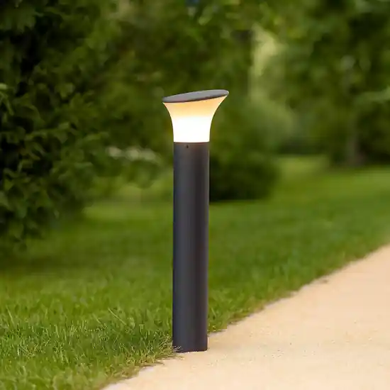 Paletto da esterno giardino moderno grafite 50cm Nuovo Arrivo