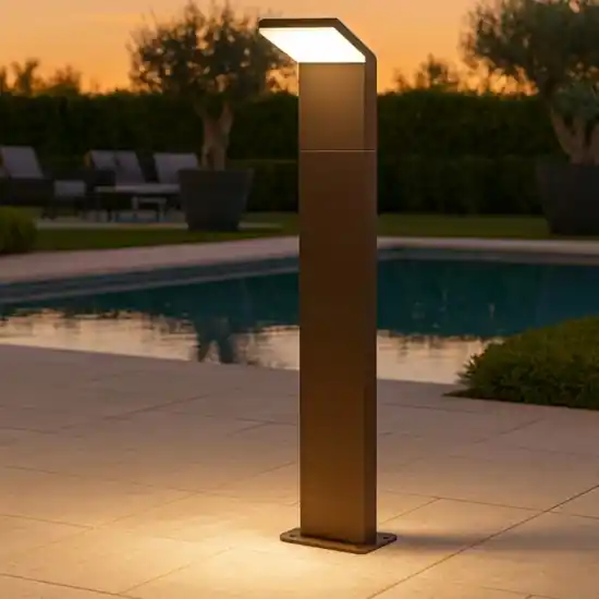 Style pt h050 9w 3000k ideal lux lampioncino marrone Sconto