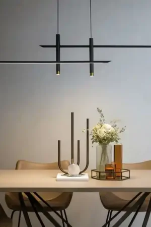A Buon Prezzo Lampadario design nero per soggiorno moderno 50w 3000k