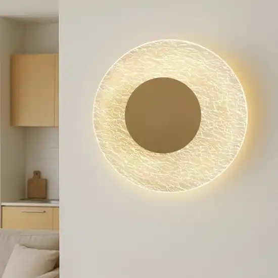 Offerta Del Giorno Applique led oro da parete crepato 30w 3000k design