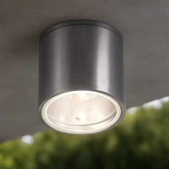 Prezzo Scontato Gun pl1 ideal lux faretto per esterno cilindro grigio fp
