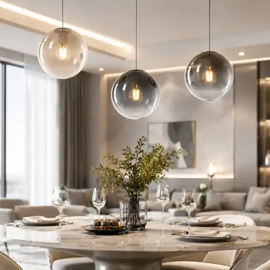 Lampadario toplight per isola cucina sfere vetro multicolor Occasione Imperdibile