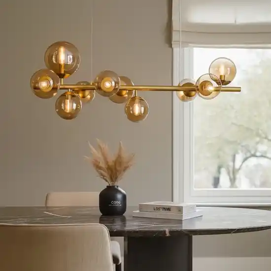 Ideal lux perlage sp10 lampadario ambra oro design Direttamente Dal Produttore