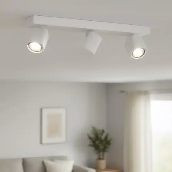 Rudy pl3 square ideal lux bianco plafoniera con faretti led 7w 3000k Esclusivo