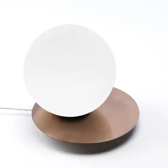Acquista Ora Vivida pearl abat-jour da comodino moderna oro rosa led 12w 3000k