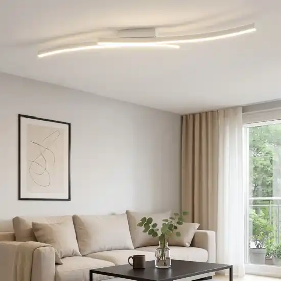 Promo Stagionale Vivida hyperbola bianca plafoniera led 40w cct 3000k 4000k design moderna