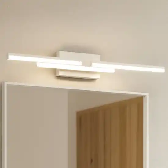 Pagamento Sicuro Applique per specchio da bagno moderno bianco 3000k led 31w