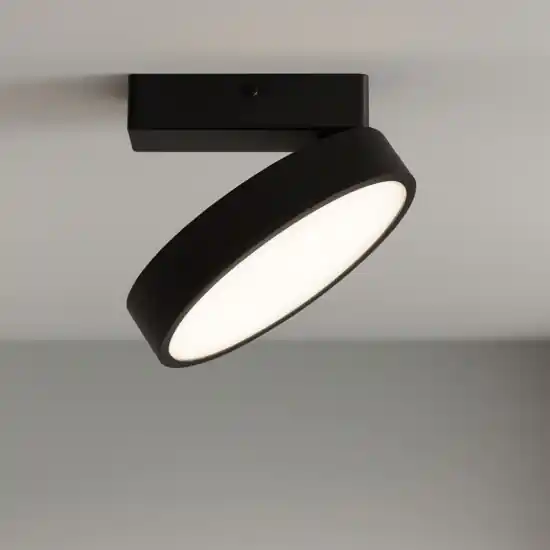 Faretto led 20w da soffitto cct da 2700k-6000k nero orientabile Spedito Oggi