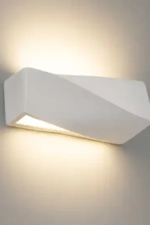 A Buon Prezzo Applique di gesso bianca pitturabile moderna