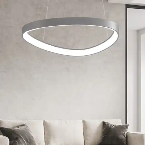 Lampadario bianco vivida lifering led 48w cct 3000k 4000k per soggiorno moderno dimmerabile Offerta Limitata
