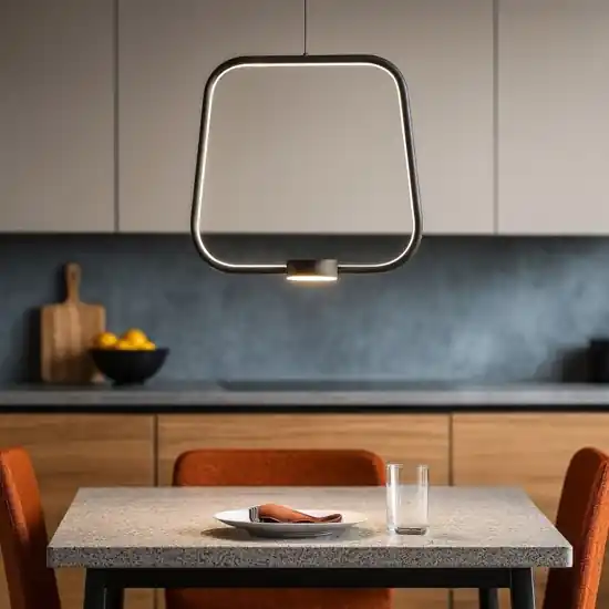 Ondaluce so alfa gr nero lampadario led per tavolo cucina 3000k Ordina Subito