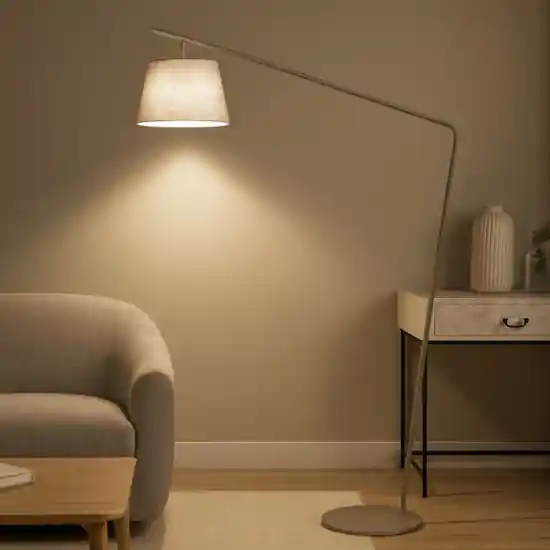 Soddisfatti O Rimborsati Ondaluce pt velvet lampada ad arco moderna oro e paralume bianco