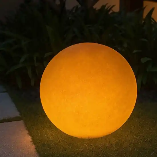 Lampada da terra sfera 38cm ip65 colore ligneo linea light oh! mars Prezzo Di Fabbrica