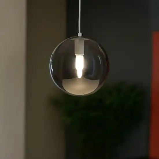 Toplight lampada a sospensione per isola design sfera fume Professionale