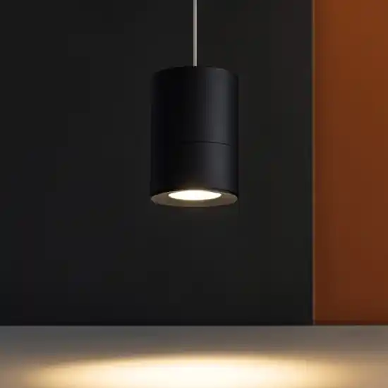 Direttamente Dal Produttore Lampada sospensione pendente cilindro nero moderna