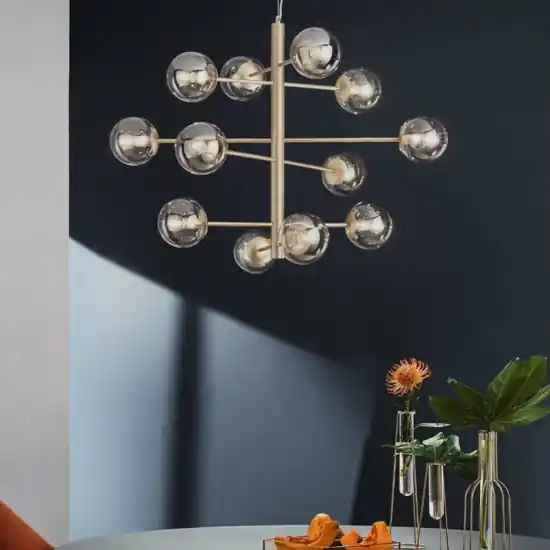Ondaluce so eliseo lampadario per salone moderno nero Compra Online