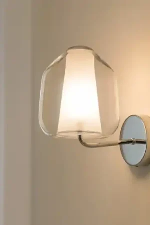 A Buon Prezzo Applique struttura cromata vetro pirex trasparente