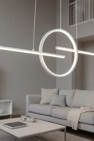 A Buon Prezzo Lampadario bianco per soggiorno moderno led dimmerabile