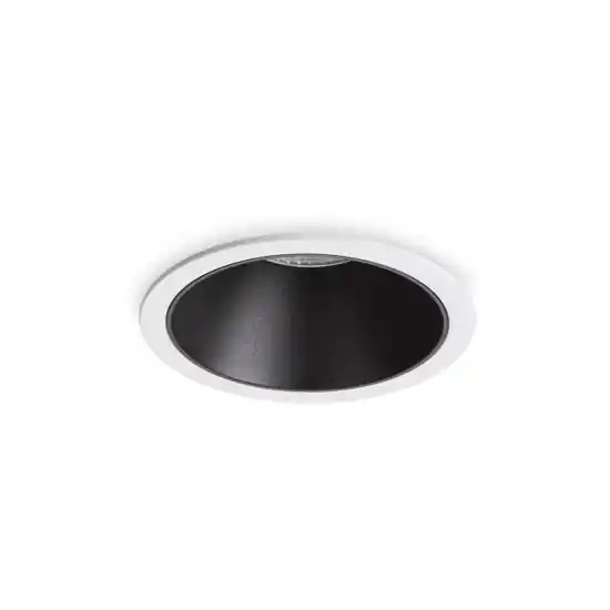 Ideal lux game round faretto da incasso led 11w 3000k bianco nero Subito Disponibile