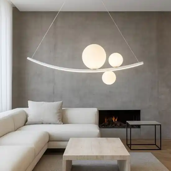 Ondaluce so altalena led 48w 3000k bianco lampadario design Ordina Subito